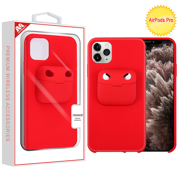 Apple Silicone Case (iPhone 11 Pro Max) Red