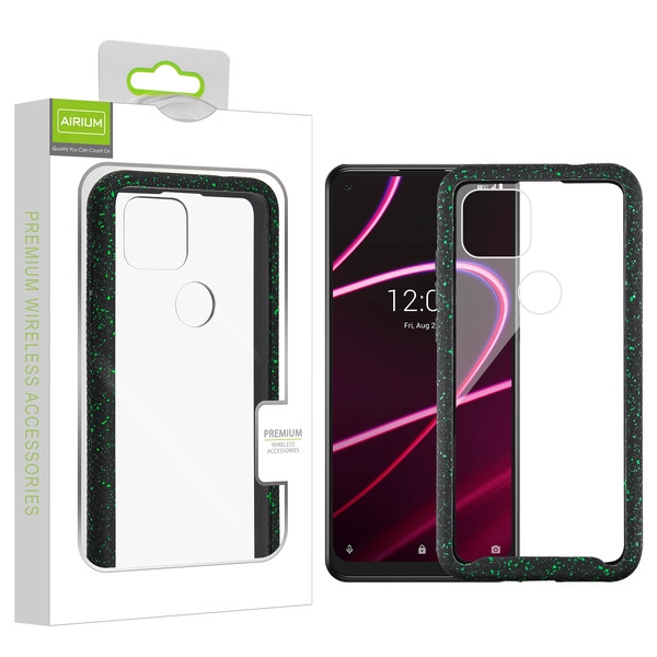 Airium Splash Hybrid Case for T-mobile Revvl 5G TCL Revvl 5G - Highly Transparent Clear Black for TCL Revvl 5G T-mobile Revvl 5G Airium Splash Hybrid Case for T-mobile Revvl 5G TCL Revvl 5G - Highly Transparent Clear Black for TCL Revvl 5G T-mobile Revvl 5G