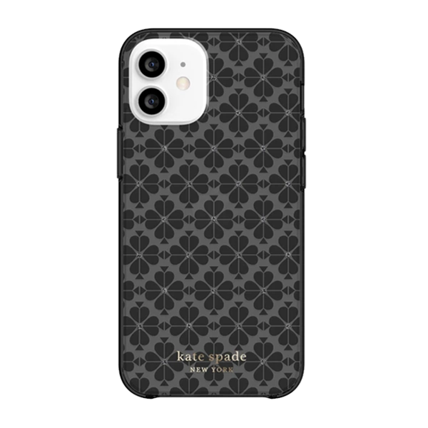 Kate Spade New York Collection Case for Apple iPhone 12 mini - Spade Flower Tonal Black for Apple iPhone 12 mini Kate Spade New York Collection Case for Apple iPhone 12 mini - Spade Flower Tonal Black for Apple iPhone 12 mini