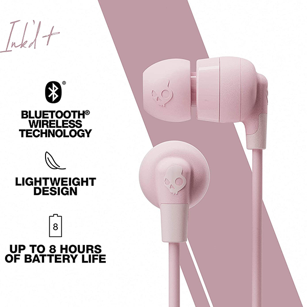 Skullcandy Ink d Wireless Earbuds Pastel Pink