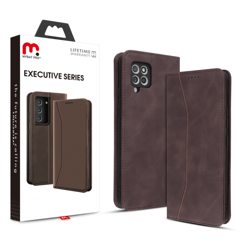 MyBat Pro Executive Series Case for Samsung Galaxy A42 5G - Brown for