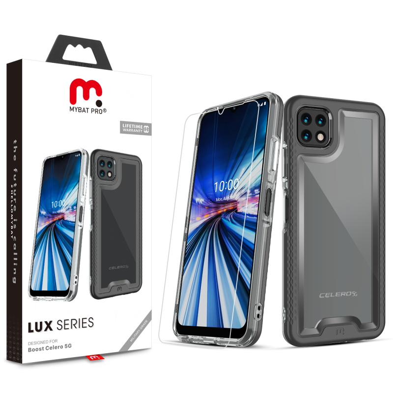 MyBat Pro Lux Series Case for Boost Celero 5G - Black for Boost Celero 5G MyBat Pro Lux Series Case for Boost Celero 5G - Black for Boost Celero 5G