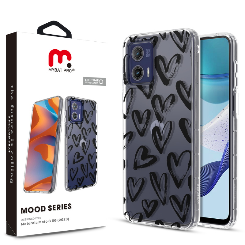 MyBat Pro Mood Series Case for Motorola Moto G 5G (2023) - Black Hearts for Motorola Moto G 5G (2023) MyBat Pro Mood Series Case for Motorola Moto G 5G (2023) - Black Hearts for Motorola Moto G 5G (2023)