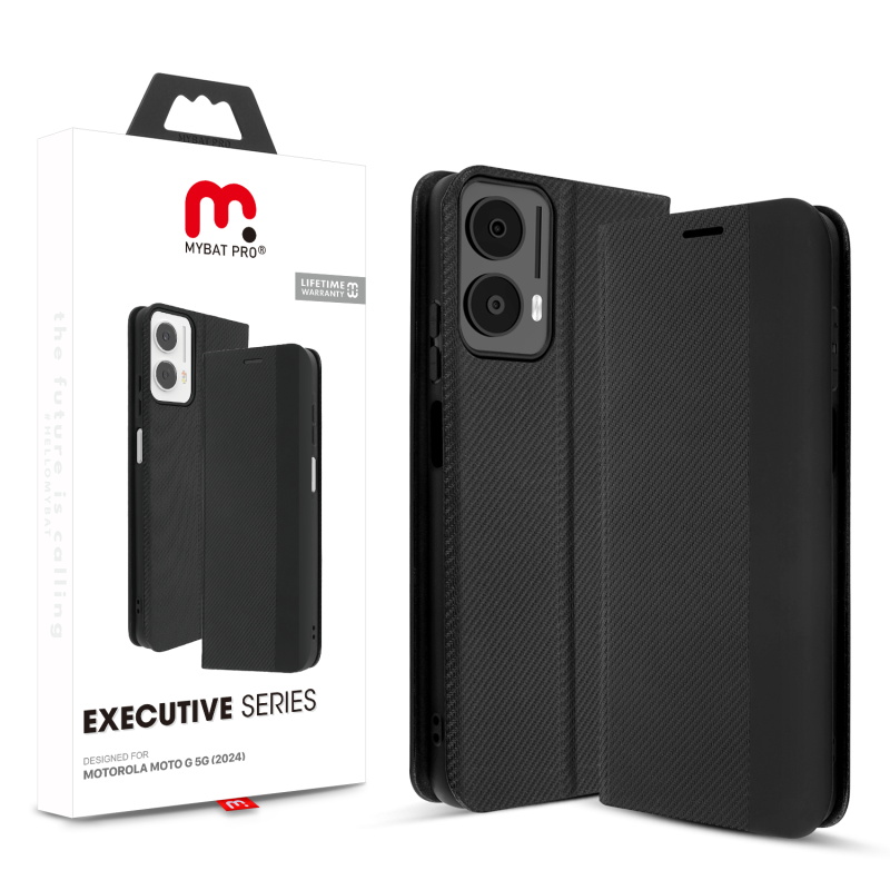 MyBat Pro Executive Series Wallet Case for Motorola Moto G 5G (2024) - Black for Motorola Moto G 5G (2024) MyBat Pro Executive Series Wallet Case for Motorola Moto G 5G (2024) - Black for Motorola Moto G 5G (2024)