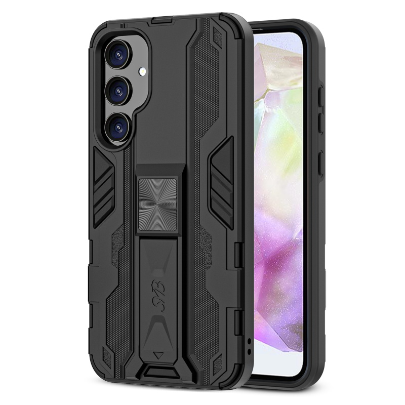SYB Reflex Series Case w Kickstand for Samsung Galaxy A35 5G - Black for Samsung Galaxy A35 5G SYB Reflex Series Case w Kickstand for Samsung Galaxy A35 5G - Black for Samsung Galaxy A35 5G