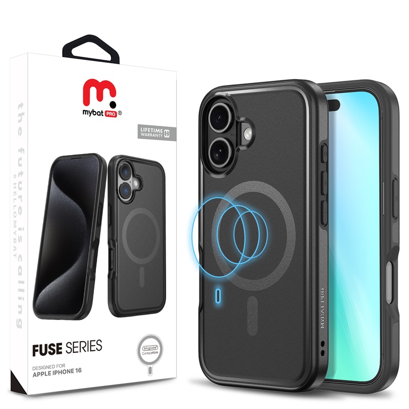 MyBat Pro Fuse Series w MagSafe Case for Apple iPhone 16 - Black for Apple iPhone 16 MyBat Pro Fuse Series w MagSafe Case for Apple iPhone 16 - Black for Apple iPhone 16