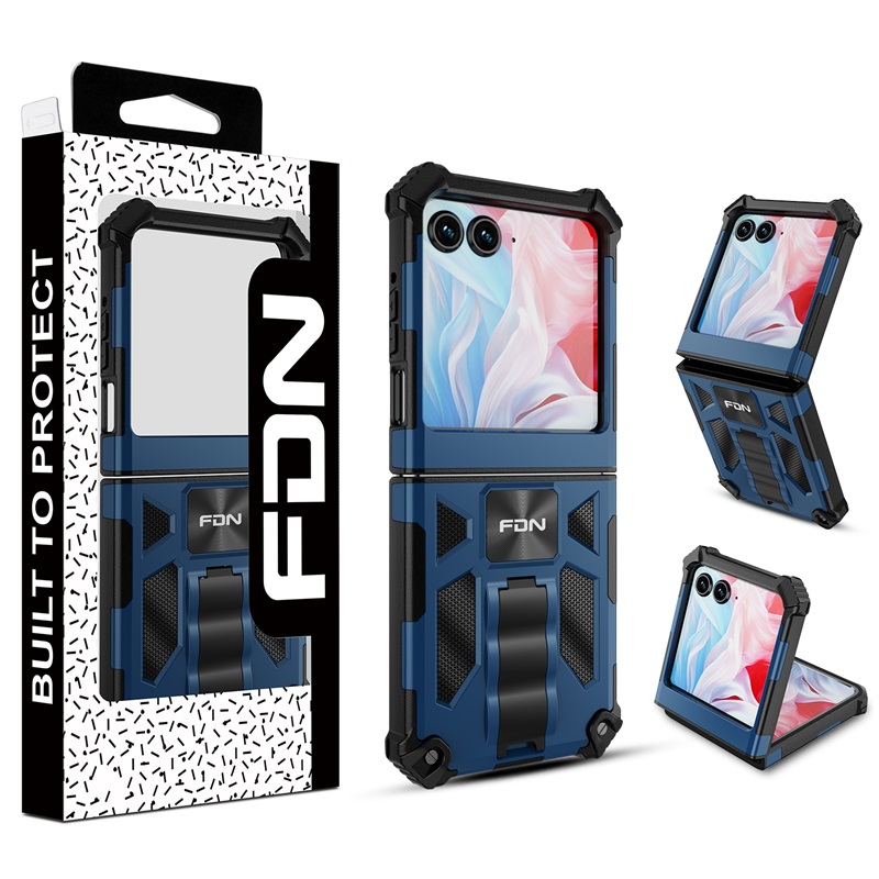 FDN Sturdy Hybrid Case (with Stand) for Motorola razr (2024) razr (2025)- Ink Blue Black for Motorola razr (2025) Motorola razr (2024) FDN Sturdy Hybrid Case (with Stand) for Motorola razr (2024) razr (2025)- Ink Blue Black for Motorola razr (2025) Motorola razr (2024)