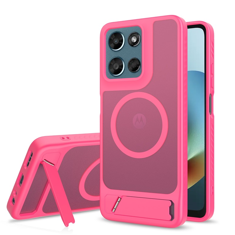 Cover Motorola Moto G Play 2021 – Custodia Libro Pelle Magnetica Con Porta Carte Rossa