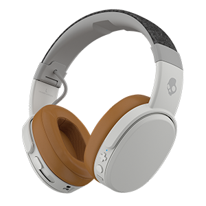 【良品】Skullcandy Crusher Wireless S6CRW Skullcandy Crusher Wireless Immersive Bass Headphones - Gray Tan