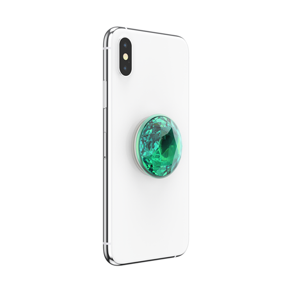 PopSockets Phone and Tablet Premium Swappable PopGrip - Disco Crystal Mint