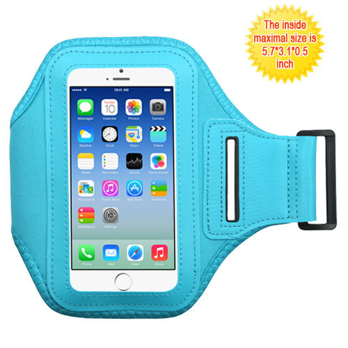 MyBat Vertical Pouch Universal Sport Armband - Baby Blue for
