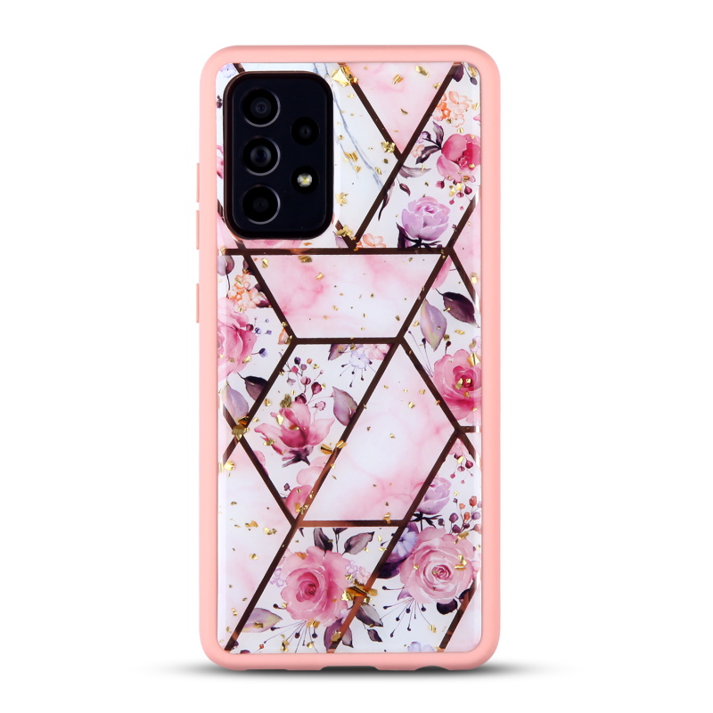 MyBat Hybrid Case for Samsung Galaxy A52 5G - Roses Marbling Pink for ...