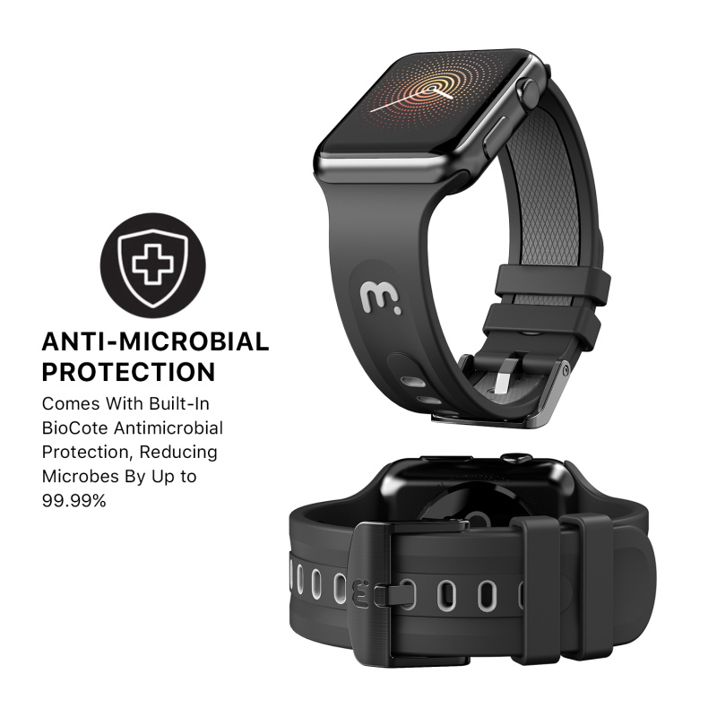 For Xiaomi Smart Band 8 Pro Watch Band Adjustable Silicone Strap  Replacement - Dark Grey Wholesale